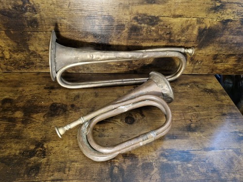 Two antique vintage - antique, brass