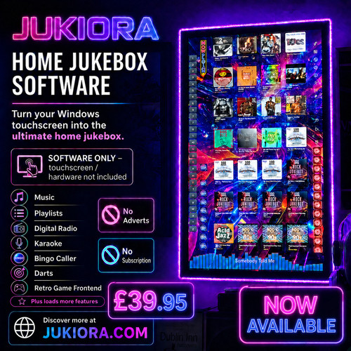 Jukiora touchscreen jukebox - touchscreen,