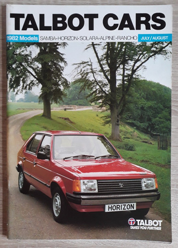 Talbot range brochure 1982 - range,