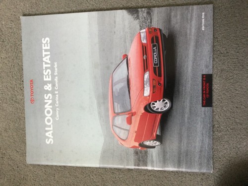 Toyota saloons and estates - saloons,