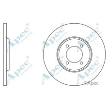 2x Brake Discs Solid For