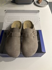 Grey Birkenstock Clogs