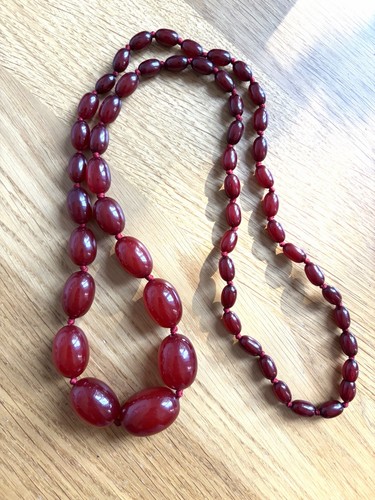 Vintage cherry amber bakelite - vintage,