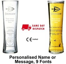 Personalised Strongbow Pint