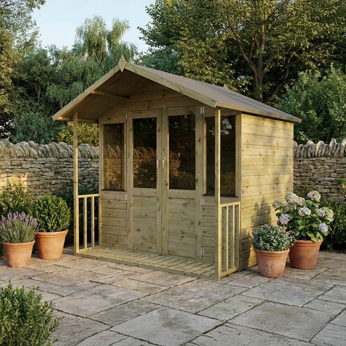 7x7 wooden summerhouse garden - wooden,