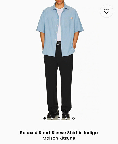 Maison kitsune men blue - s,