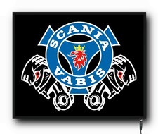 SCANIA VABIS PISTON Truck Cab 24/12v Interior LED sign Light Dimmer Board lorry