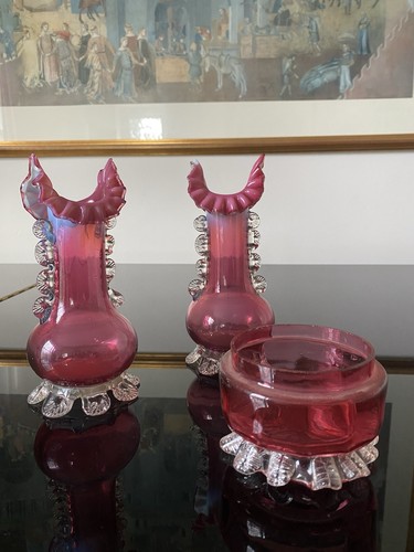 Victorian cranberry glass - victorian,