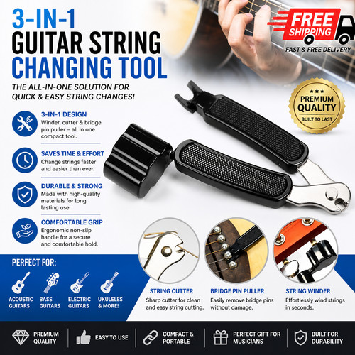 Guitar string winder 1 - 3, in