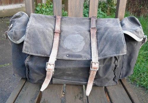 Vintage canvas bicycle - vintage,
