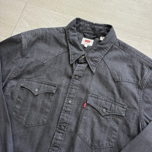 Levi western denim shirt - denim,