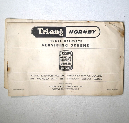 Triang hornby servicing scheme - triang,