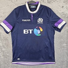 Scotland 2017/2018 Home Rugby Union Shirt Macron XL Extra Large Jersey Top
