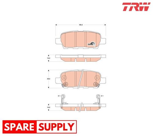 Brake pad set - brake,