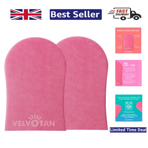Cruelty free pink - tanning, mitt