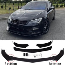 For Seat Leon MK2 MK3 Front Bumper Splitter Lip Diffuser Chin Spoiler Body Kit