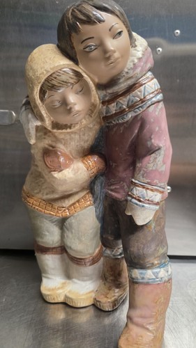 Vintage lladro inuit - lladro, eskimo