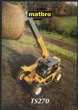 Matbro "TS270" Telescopic Loader Handler Brochure Leaflet