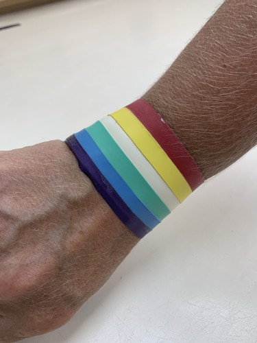 Latex gay pride rainbow - gay,