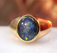 Vintage Men's 14K Gold Black