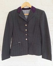 Pikeur Skarlett Dark Grey Purple Pin Striped Show Competition Jacket  UK  12