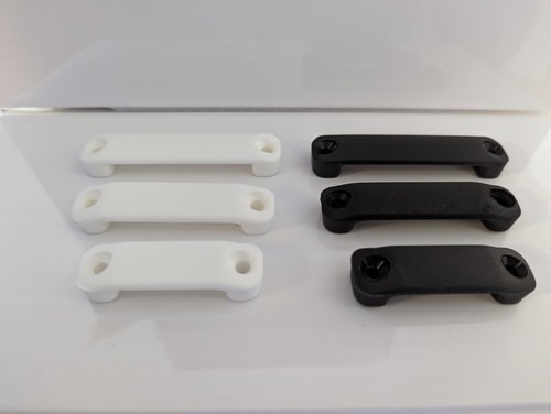 White black nylon webbing - white,