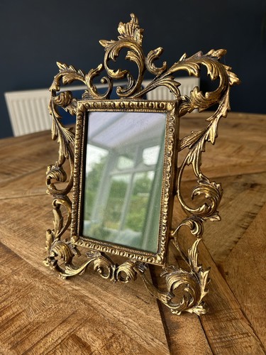 Vintage ornate gilt metal - vintage, and