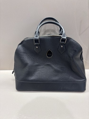 Egg leather changing bag - leather,