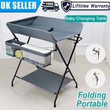 Baby Changing Unit Table Station Changer Folding Bed Storage Nursery Care Table
