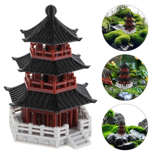 Mini pagoda statue miniature - statue,