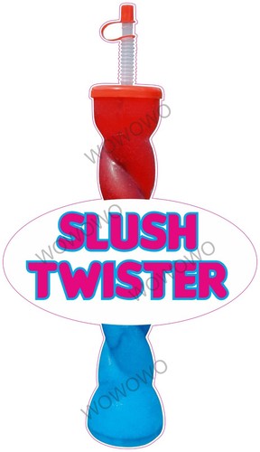Ice cream van sticker slush - ice,