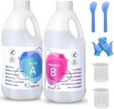 1170ml Epoxy Resin Kit, Epoxy Resin Set for PRO/Beginners, 1:1 Ratio Professiona