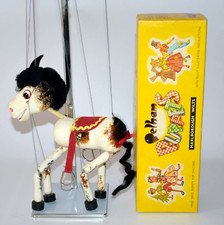 VINTAGE PELHAM PUPPET HORSE MULE MARIONETTE TOY c1960
