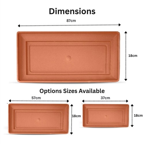 Rectangular plastic plant - plant, pots