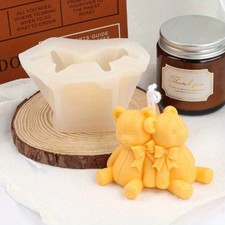 3D Teddy Bear Candle Mold