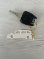 OPEL/VAUXHALL ZAFIRA A KEYRING KEYCHAIN 1999-2005 WHITE