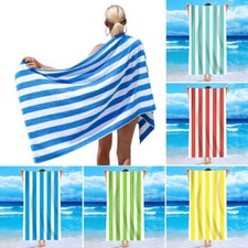 Cabana Striped Beach Towels 100% Microfiber Classic Extra Large Towel 70x140 cm