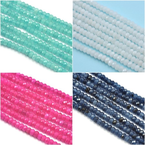 4mm faceted rondelle - faceted, agate