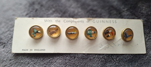 Guinness waistcoat buttons - guinness,