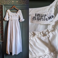 Vtg 1970s Laura Ashley Made In