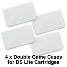 4 x Double Game Cartridge Cases - Nintendo DS NDS NDS Lite NDS 2DS Holds 8 Carts