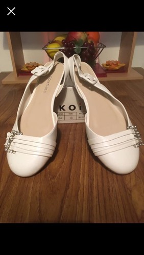 White shoes sandals bnib - white,
