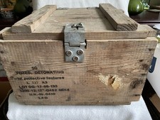 Ex Army Military Wooden Box Crate Ammo Ammunition Chest Tools Vehicle Storage
