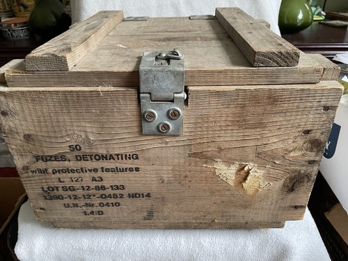 Army military wooden box - ex,