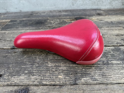 Racing bmx seat red padded - red,
