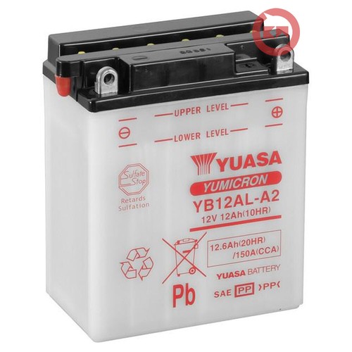Yuasa yb12al battery 12v - yuasa,