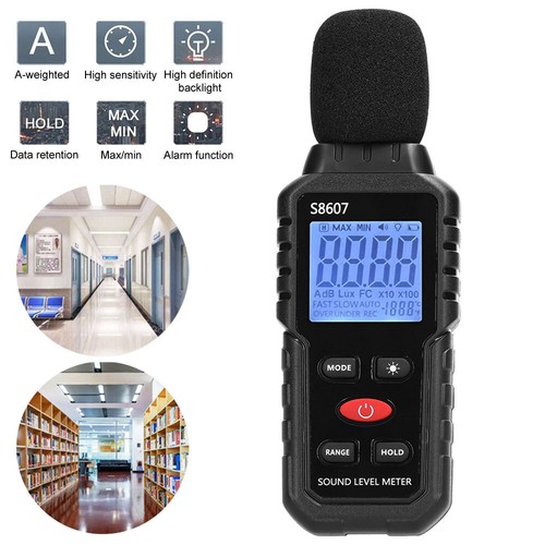 Lcd display decibel meter - lcd,