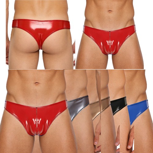 Mens sexy shiny leather - uk,