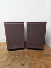 Technics SB-HD501 Hi-Fi 2-Way BiWire Bookshelf Stereo Speakers Pair Brown 
