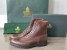 Crockett and Jones Islay 2 Brown Waterproof Sides Leather Boots - UK Size 9
